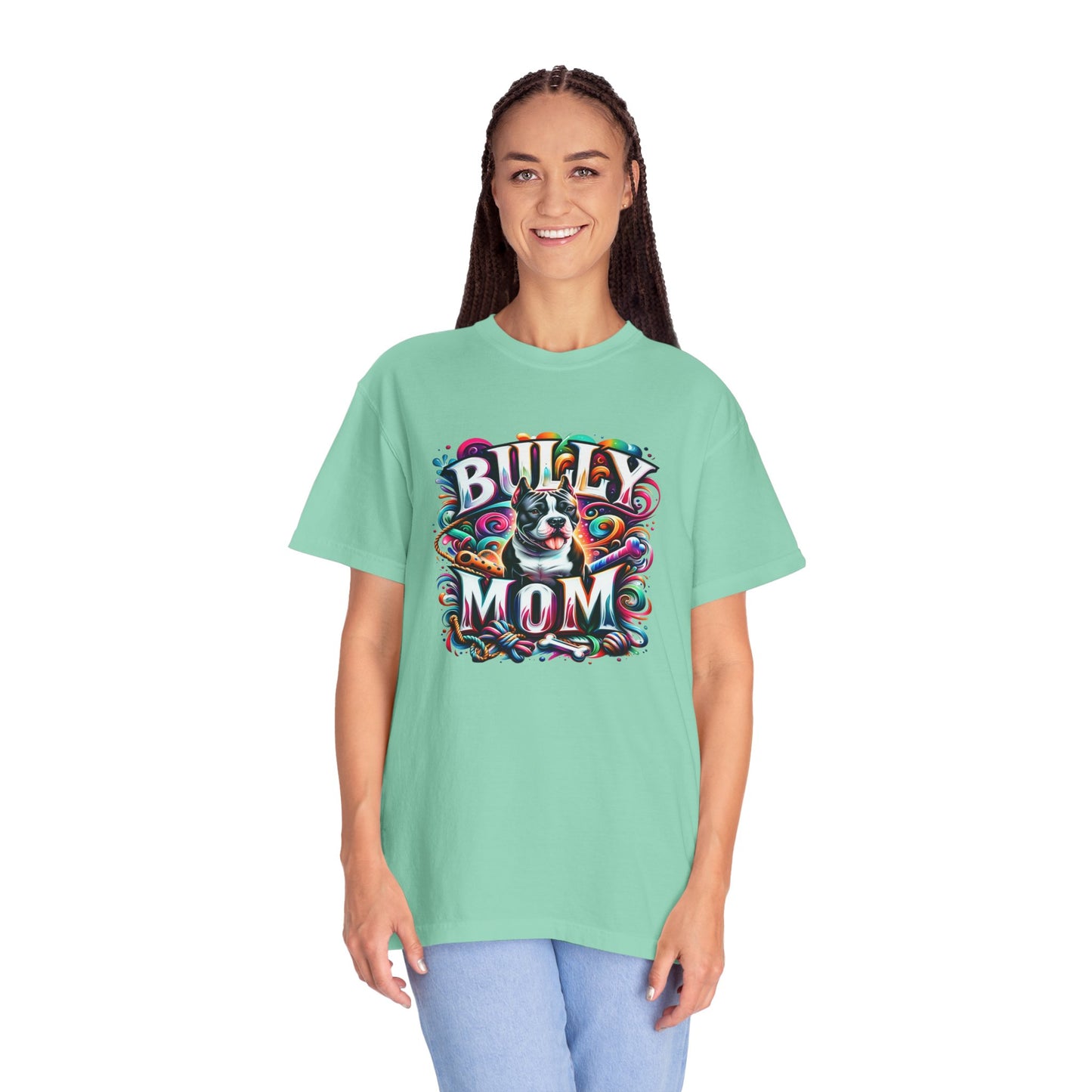 Tie Dye Bully Mom T-shirt