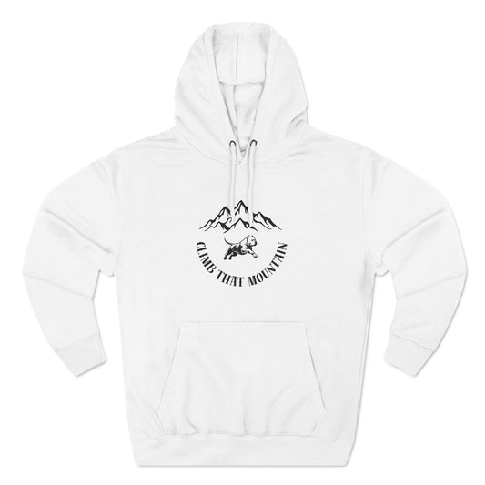 Fleece Hoodie American Bully Inspired Climb That Mountain