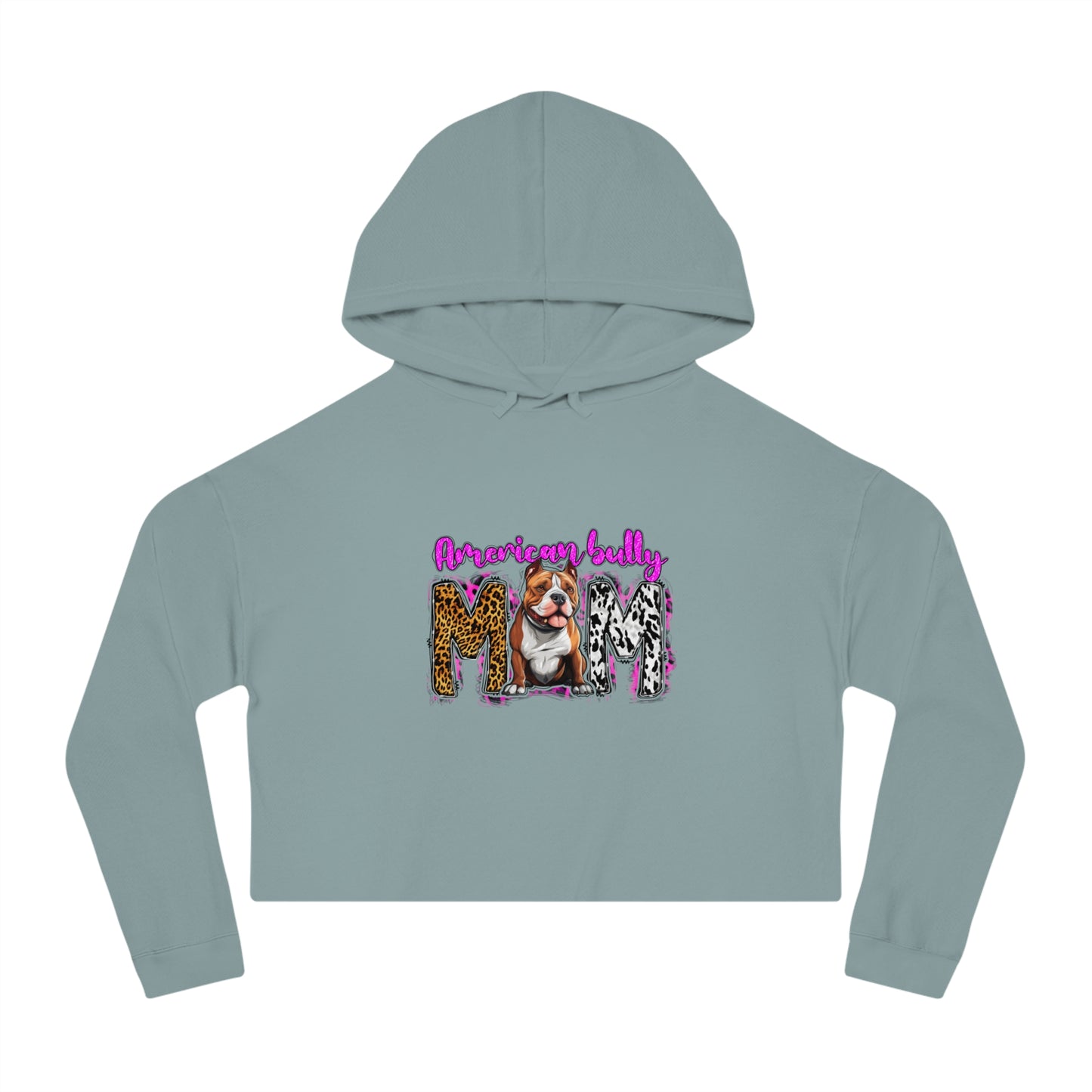 Cropped Hooded Sweatshirt American Bully Inspired Bully MOM