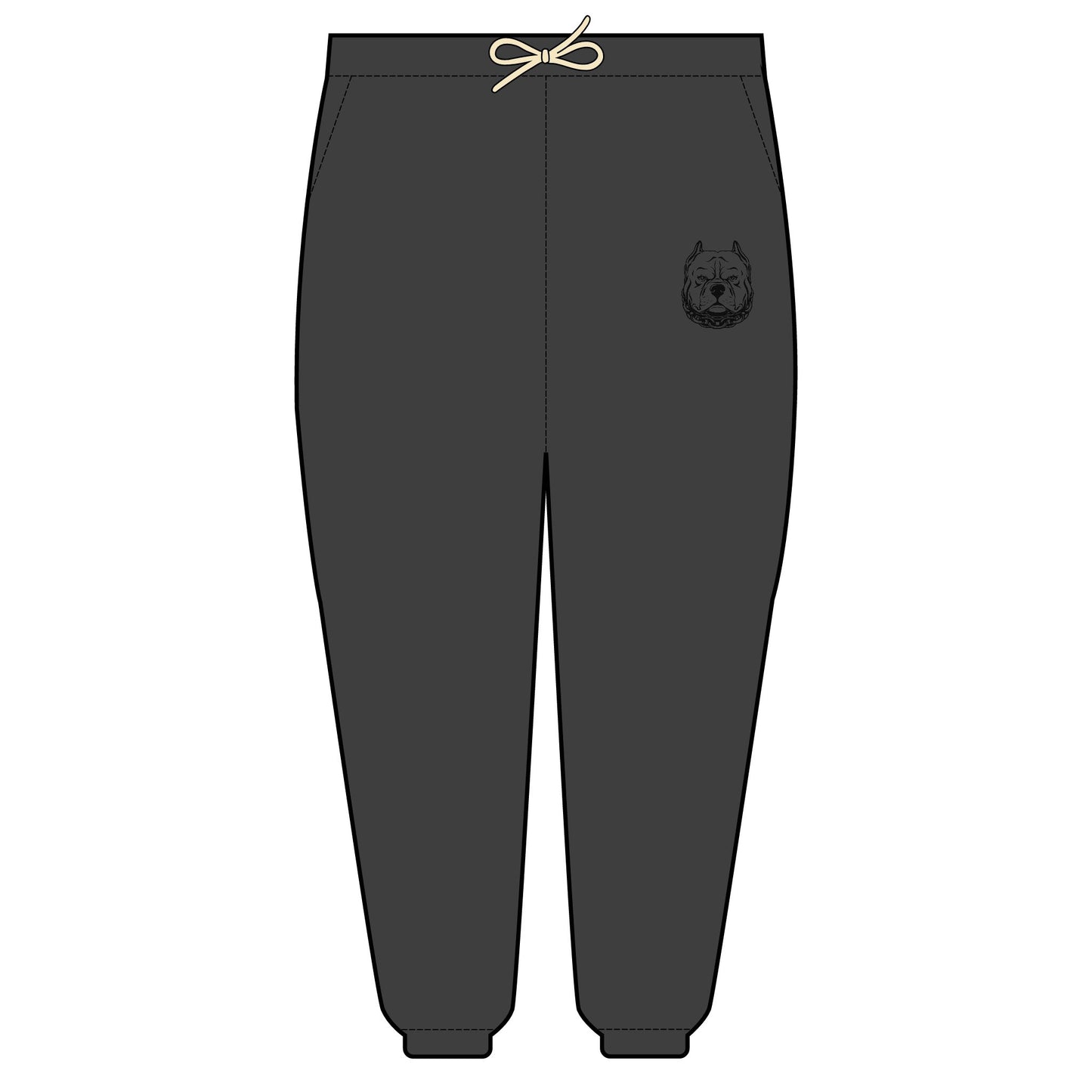 Fleece Sweatpants - American Bully Tough Design