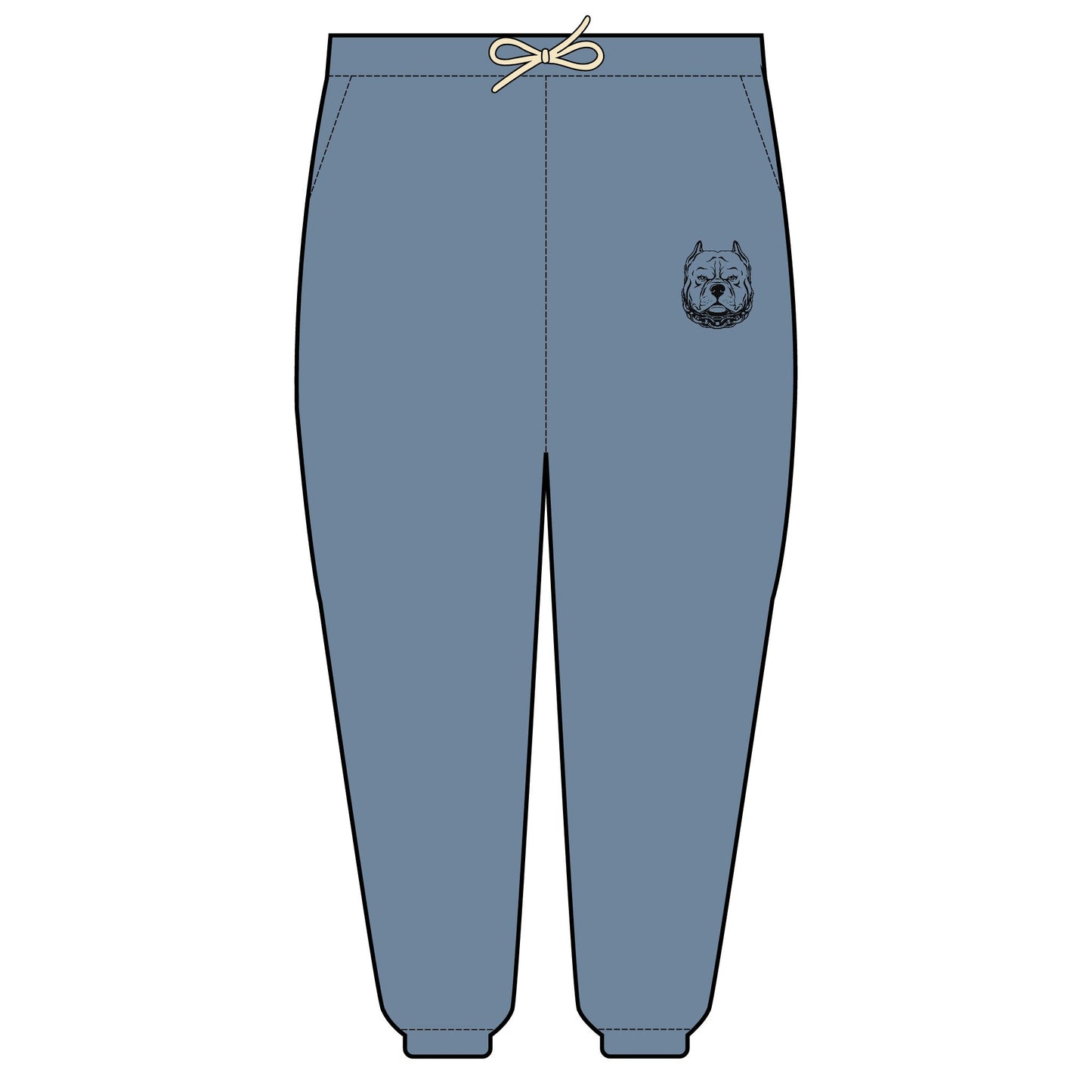 Fleece Sweatpants - American Bully Tough Design