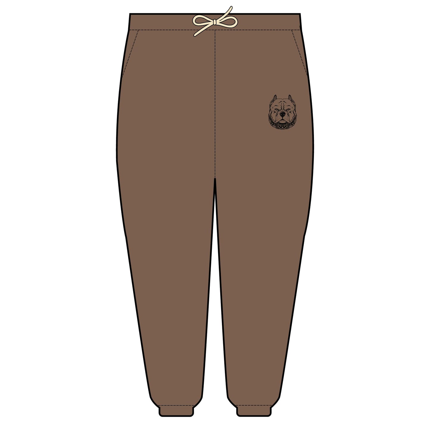 Fleece Sweatpants - American Bully Tough Design