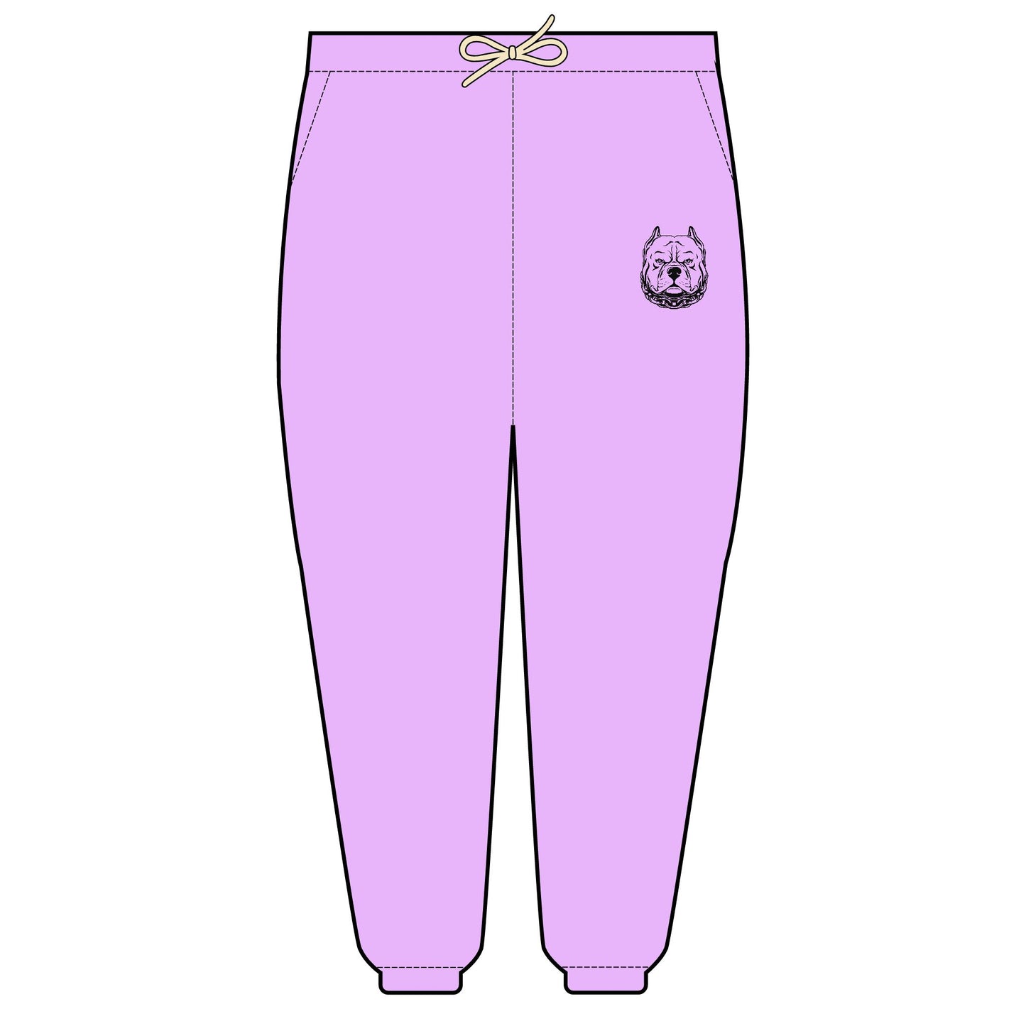 Fleece Sweatpants - American Bully Tough Design