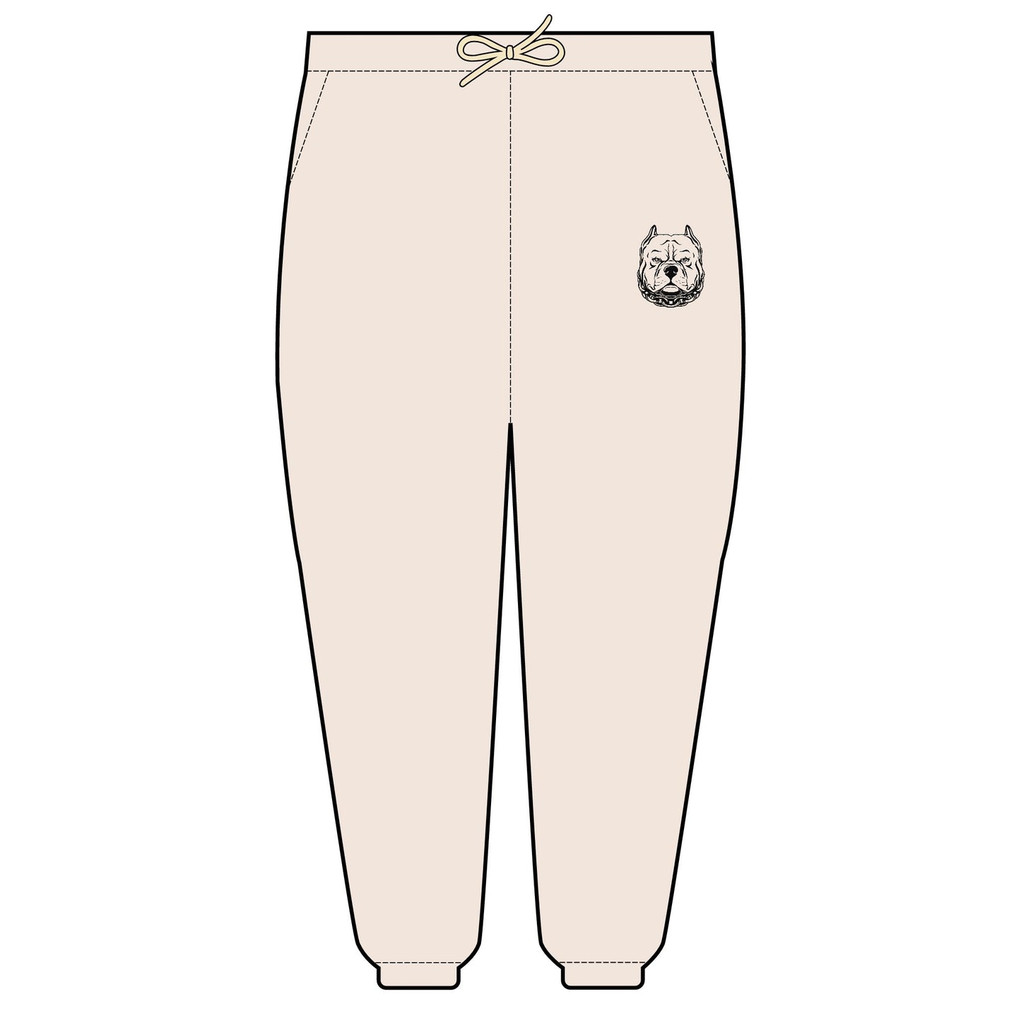 Fleece Sweatpants - American Bully Tough Design