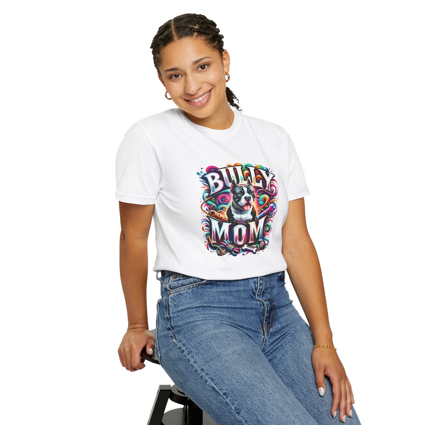 Tie Dye Bully Mom T-shirt